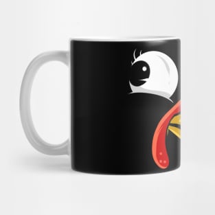 Funny Wierd Turkey Face Thanksgiving Mug